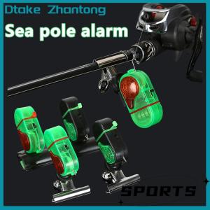 Dtake 1 cái báo động cắn cá báo động nhạy cảm cao báo động âm thanh chuông LED chỉ báo ánh sáng Clip-on cần câu buzzer phụ kiện câu cá