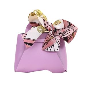 Leather Goodie Bag (14 x 6 x 15 cm) tas kulit Sangjit Tea Pai party favor small hamper cookies candies accessories