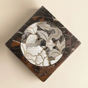 Sacesr Marble Storage Jewelry Organizer Boxes Modern Accessory Organizing Case Multifunctional Cases with Lid Organizers Furniture 5Y6Z3