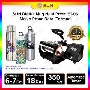 Mesin Sablon Tumbler Aluminium - Premium Digital Tumbler Heat Press ET - 03 / ET - 04