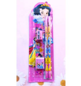 Mini Stationary Set 5in1 Set Alat Tulis Sekolah 5 in 1 Pensil Set Karakter Kartun paket alat tulis
