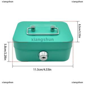 [COD] xiangshun Money Safe Box Lockable Cash Box With KeyPortable Piggy Box Made Of Metal Small Security Lock Box Sturdy Coin Boxes For Kids