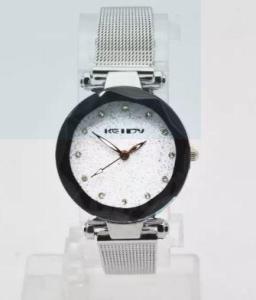 KEIDY นาฬิกาข้อมือ analog ใช้เข็ม ผู้หญิง แฟชั่น เกาหลี สวยๆ สุดฮิต ลด ราคา สายสแตนเลสเมทัลลิก หน้าปัดกลม รุ่น Galaxy 2กล่องนาฬิกา Poca Watch