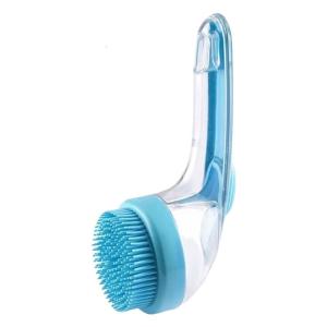Pet Bath Brush Massage Tool Soft Comfortable Cleaning For Pet With Convenient Handle