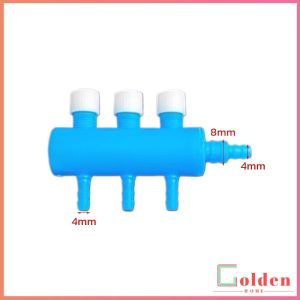 Golden ตัวแยกสายปั๊มอากาศสำหรับตู้ปลา อุปกรณ์ปั๊มลมตู้ปลา Aquarium Air Splitter