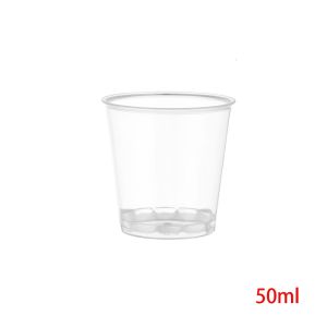 LIWU 30/50X แม่พิมพ์ครัว เครื่องมือตกแต่ง กล่องพุดดิ้ง ถ้วยมัฟฟินนำมาใช้ใหม่ คัพเค้กพลาสติกใส กลม ถ้วยขนมแบบใช้แล้วทิ้ง