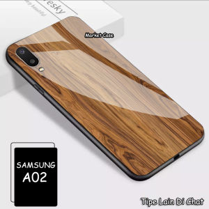 Softcase Kaca / Glass Case Samsung A02  [MK315] - Case Lucu - Case Hp - Casing Handphone - Case Kece - Casing Handphone Samsung A02 - Case Handphone Samsung A02 - Sarung Hp - Case Samsung A02 -  Pelindung Hp Samsung A02-Case Motif Samsung A02 (COD)