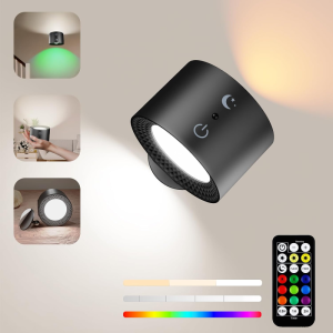 Fealive Lampu LED Dinding Hias Dekorasi Double Side Wall Lamp 3in1 RGB Color 5W BD01 - 7CLLAUBK