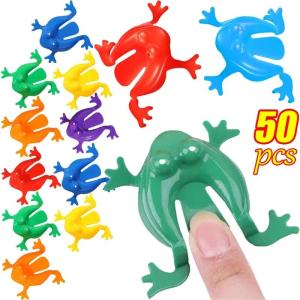 10/50pcs Colorful Jumping Frog Toys Kids Children Assorted Stress Relief Anxiety Early Educational Insect Games Party Favor Gift h260825