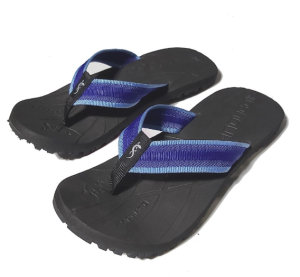 Outdoor slippers SANTH064 light blue x royal blue strap with black slipsole (Available Sizes  5 6 7 8 9 10 11 12.)
