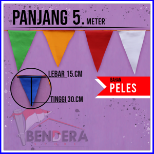 BENDERA SEGITIGA ( 5 METER )