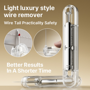 2 in 1 Needle Threader Seam Ripper Stretchable Threader Remover Manual Sewing Tools Craft Quilting