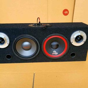 ลำโพงบลูทูธ พร้อมฟัง ดอกมิดเบส 6.5 นิ้ว ดอกกลาง ดอกแหลม 4 นิ้ว 4.7 สีเทาดำ งานสวย เสียงดี