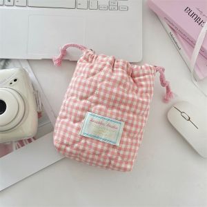 WLVYH Anti-scratch Camera Storage Bag Multi-purpose Shockproof Drawstring Wallet Durable Dustproof Makeup Lipstick Storage Bag Travel