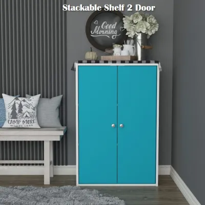 Furniture Direct MISERY Multipurpose 2 Door Storage Cabinet kitchen cabinet laundry cabinet-White
