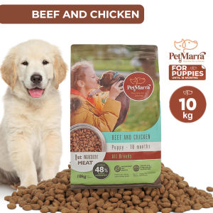 10kg PetMarra All Breeds Puppy Dry Food Beef Chicken Beef Milk Chicken Milk Puppy Dry Food Essentials