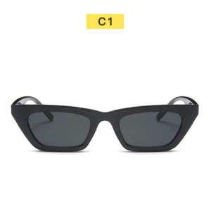 Kacamata Hitam Bentuk Persegi Panjang UV400 Protection Korea Stayle Elegan Eyewear