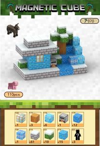 My Magnetic Blocks Toy Building Blocks World Childrens Mine Diamond Puzzle Magnetic Building Blocks Set