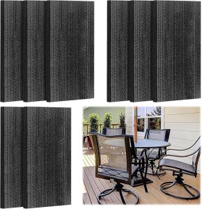 LukLoy Swivel Rocker Patio Chair Spring Plate Replacement Parts 2.5" X 5" Universal Fiberglass Patio Chairs Swivel Rocking Chair Parts 2 Pack