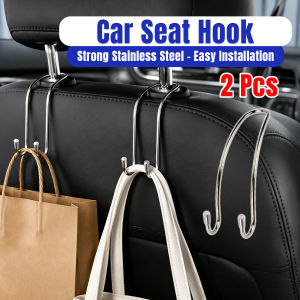 Onisa Car Seat Hook Hidden Back Seat Headrest Hanger for Shopping Bag/Coat Storage Hanger 2pcs