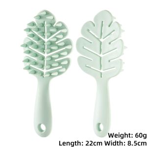 Anti Tangle Scalp Brush Anti Knot Hair Brush With Flexible Bristles Anti-static Massage Paddle Brush