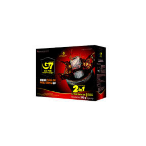 Trung Nguyên Legend - Cà phê G7 2in1 hòa tan đen ( có đường)- Hộp 15 gói 16gr( đát mới )