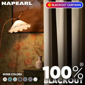 Napearls langsir putih jarang ผ้าม่านทึบแสง 100% ใหม่ สีสวย เรียบง่าย เหมาะกับห้องนอน ระเบียง ห้องนั่งเล่น 1 ชิ้น