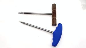 ที่ดึงข้อสะโพก KITA-1 ชิ้น ที่ดึงหัวกระดูกต้นขา ด้ามไม้/ซิลิโคน เครื่องมือศัลยกรรมกระดูกและข้อสำหรับสัตว์