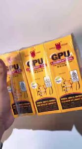 Minyak urut GPU (Paket Hemat 1doz isi 12pcs)kemasan 30ml-100ml.Cap Lang Liniment Oil GPU Eagle Brand.