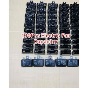 100 Pcs Electric Fan Capacitor 1uF / 1.5uF / 2uF 400VAC