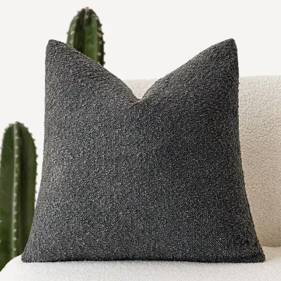 30x50cm/45x45cm/50x50cm Textured Loop Yarn Throw Pillow Covers Accent Solid Pillow Cases Couch Cushion Case for Chair Sofa Bedroom Living Room Home Decor