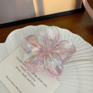 JR-A014 Jepit Rambut Model Bunga Kamboja Khas Bali Dengan Marble Pattern