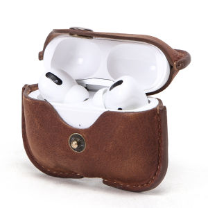 เคสหนังของแท้สำหรับ AirPods Pro เคสชาร์จฝาครอบป้องกันหูฟังบลูทูธ Boite สำหรับ Airpods 3 Pro พร้อมพวงกุญแจ