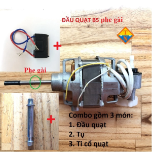 Đầu quạt động cơ quạt B4-46 B5-46 kèm tụ 2uF- hàng chất lượng- dây đồng tốt # phụ tùng quạt