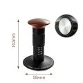 SIXUL SUS304 Dụng cụ nén cà phê cho máy pha cà phê Espresso có dấu hiệu Tự động phát hành Dụng cụ nén cà phê lò xo Chuyên nghiệp Tay cầm bằng gỗ óc chó Búa đập bột cà phê Pha cà phê. 