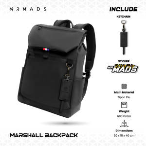 Mr Mads - Marshall Backpack Pria - Tas Ransel Pria Wanita Tas Punggung Pria Outdoor Kapasitas Besar Tas laptop 146 Inc - Waterproof