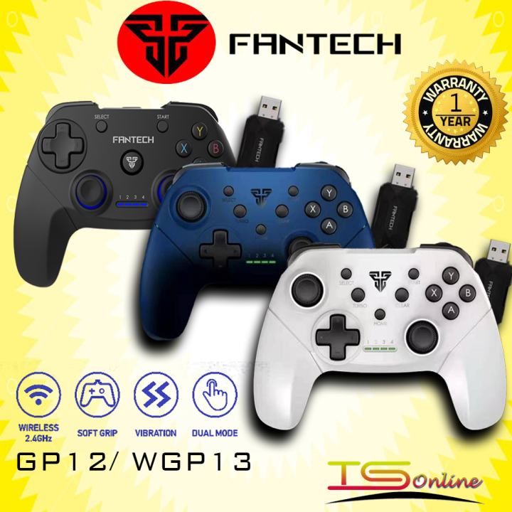 Fantech WGP13 Revolver Wireless 2.4GHz / GP12 Wired Gaming Controller ...