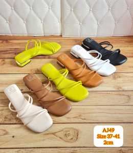 ABBUSHOES AJ 49 Sendal wanita hak tahu bilqis 2cm