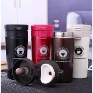 Termos Gelas Kopi & Teh Logo COFFEE | Termos Gradasi Elegan Stainless Steel Push + Putar I Tahan Panas/Dingin I SUS 304