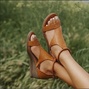 Free Shipping Plus-Size WomenS Sandals New Summer Styles Featuring Thick Soles Wedge Heels And Open-Toe Designs – Fashionable WomenS Footwear