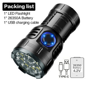 HaixnFire X61 Outdoor Camping Light 4500 Lumen LED Flashlight USB Charging Floodlight