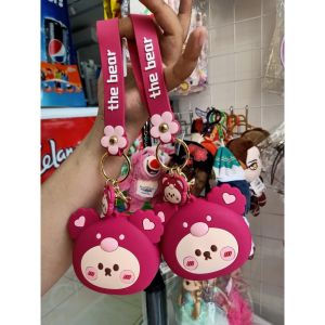 MÓC KHÓA TÚI DÂY KÉO SILICON CÓ DÂY TREO CỰC XINH