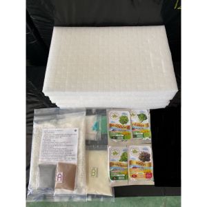 ชุด 5 แผ่นฟองน้ำปลูก ปุ๋ย 2 ลิตร เมล็ดผัก 1 ชุด  - ปลูกผักไฮโดรโปนิกส์