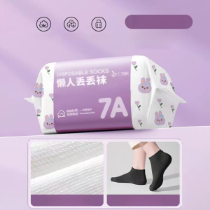 Portable thin summer disposable travel socks mens skinfriendly antiodor breathable socks