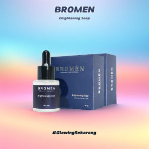 Paket Hemat 2Pcs Sabun Pencerah Wajah Bromen dan 1Pcs Brightening Serum