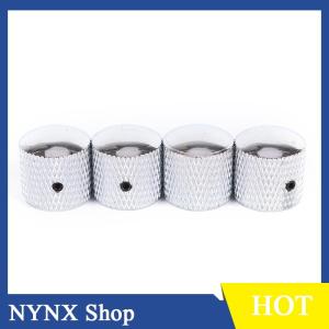 [NYNX] 4pcs Metal Electric Bass Guitar Volume Tone Control Knobs Dome Knobs +Wrench