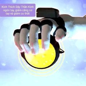 Bóng Rung Mát Xa Tập Tay Cho Người Tay Biến Giảm Căng Cơ Co Thắt Ngón Tay Kích Thích Dây Thần Kinh Giúp Phục Hồi_Pin Sạc Lại Đèn Hồng Ngoại _Chị Vịt Shop