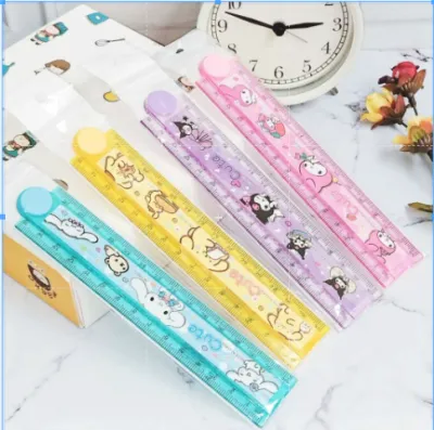Penggaris Lipat SANRIO 30 cm Cute Lucu Cinnamoroll Kuromi Best Seller / Mistar Lipat Sanrio Imut Unik Ready 4 Variant Harga Terjangkau Kualitas Terbaik Perlengkapan Sekolah Anak Bisa Grosir dan COD