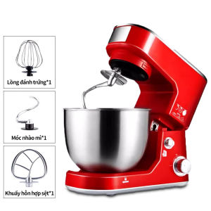 Máy đánh trứng máy trộn bột nhào bột dung tích 6.5 lít công suất lớn 1000W máy trộn bột đánh trứng toàn tự động màu đen  nâng cấp mới nhất