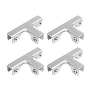 Pack Of 4 Multifunction T Clamps Aluminum Connectors Adjustable Planting Clamps Perfect For Connecting Box Dividers